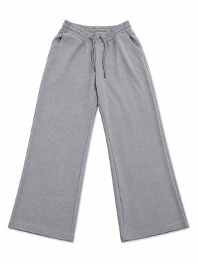 aerie Light Gray Wide-Leg Drawstring Pants